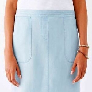 J Jill Denim Tencel Skirt New w/ Tag PMed.